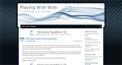 Desktop Screenshot of playingwithwire.com